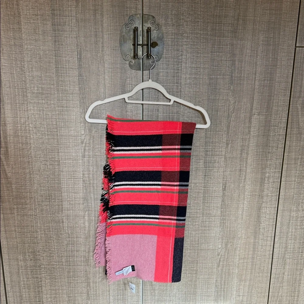J. Crew Wool Blend Asbury Plaid Scarf‎